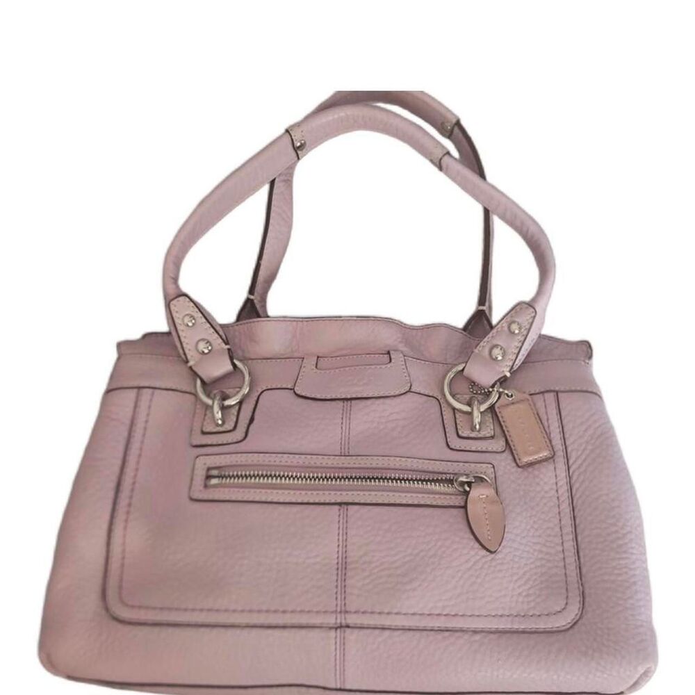 Coach Penelope Dusty Pink / Lilac / Lavendar Leather Shoulder Bag Purse